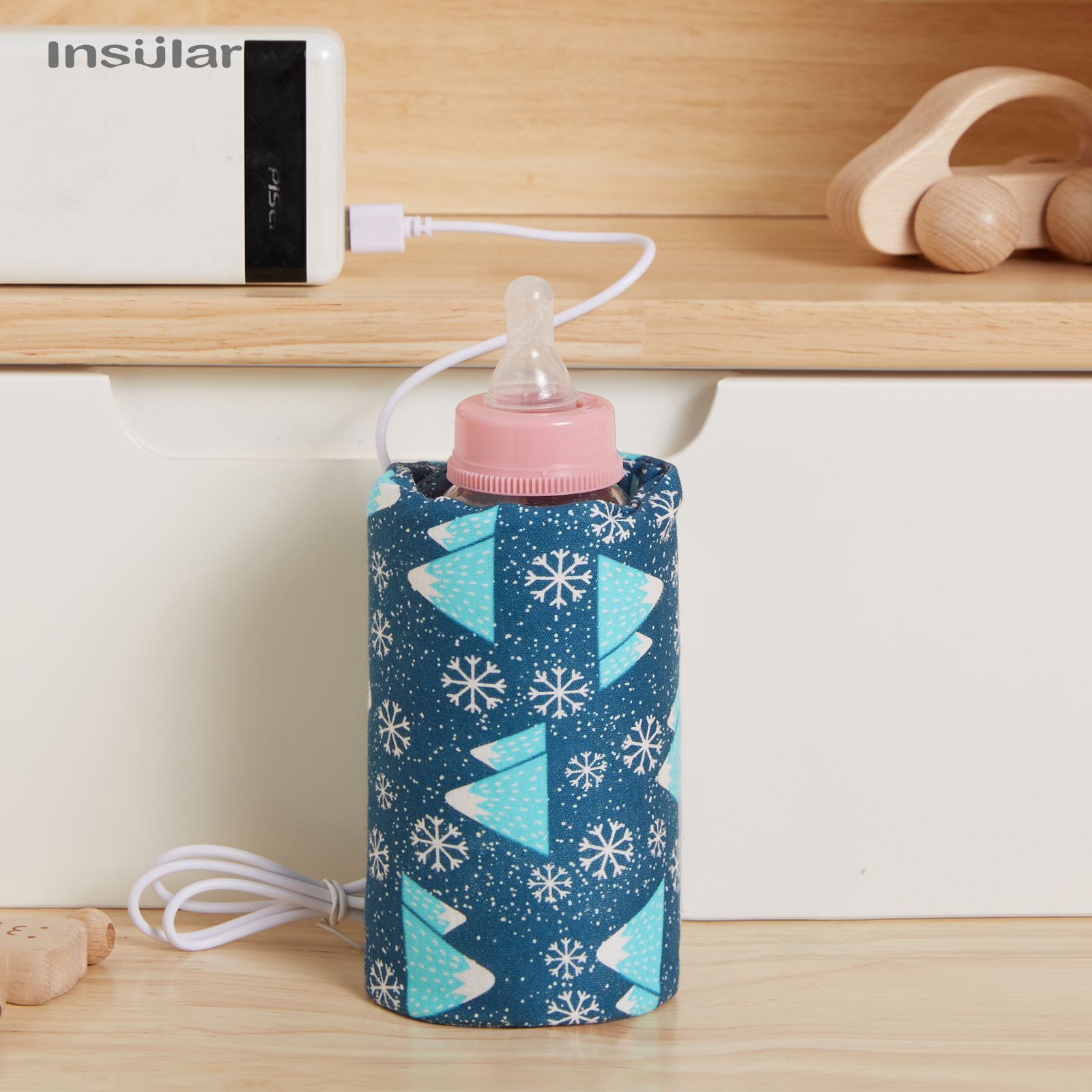 Baby Food Warmer Portable - USB Milk Warmer Insulated Bag Portable