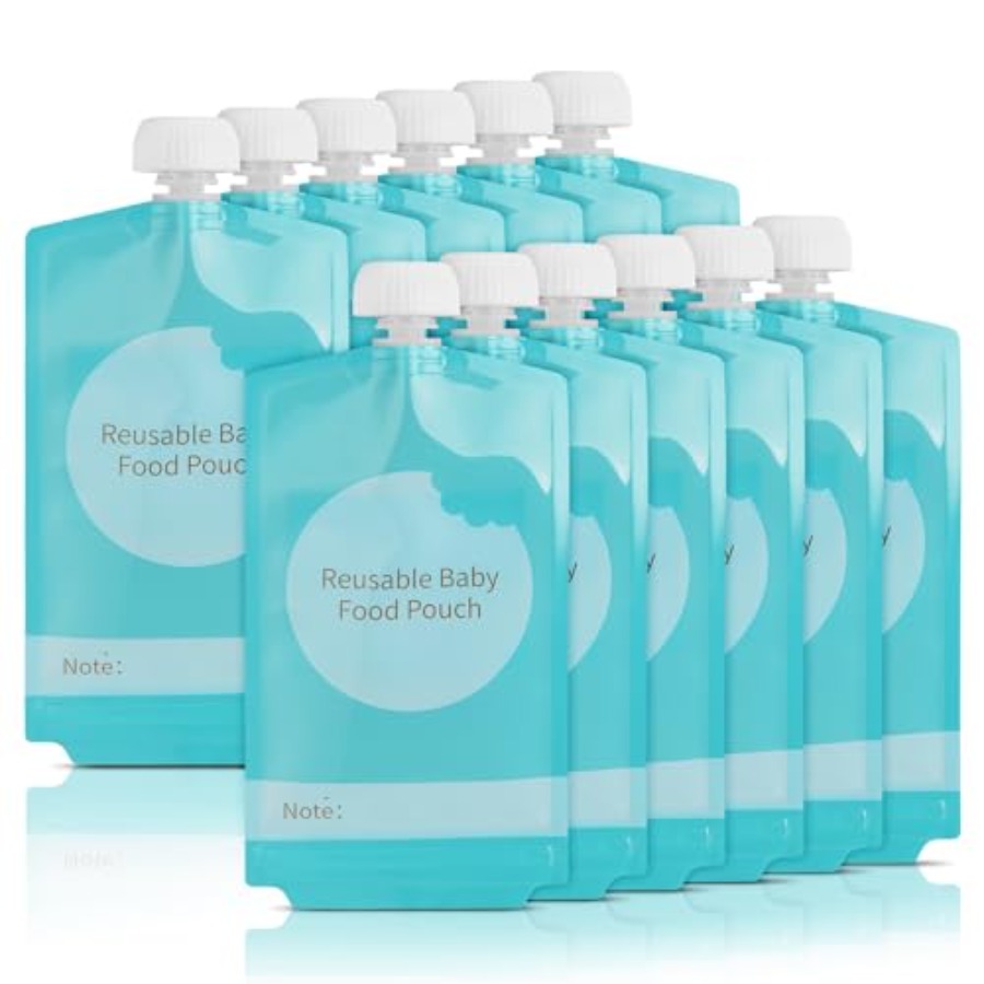 Baby Food Pouches Reusable - Kirecoo Reusable Baby Food Pouches -