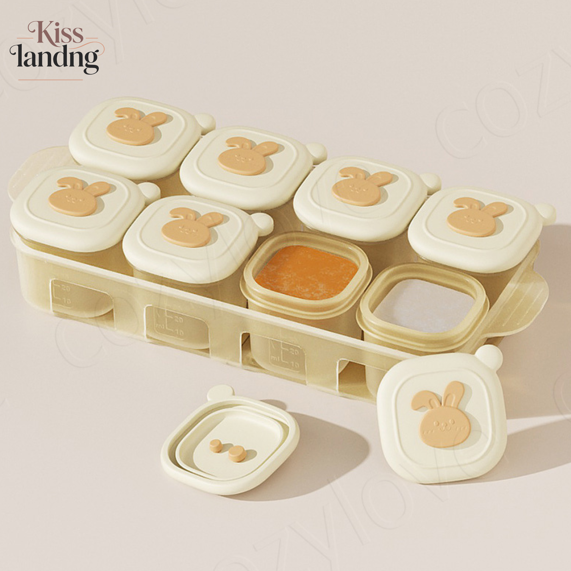 Baby Food Pouches Reusable - Portable Baby Food Freezer Trays with