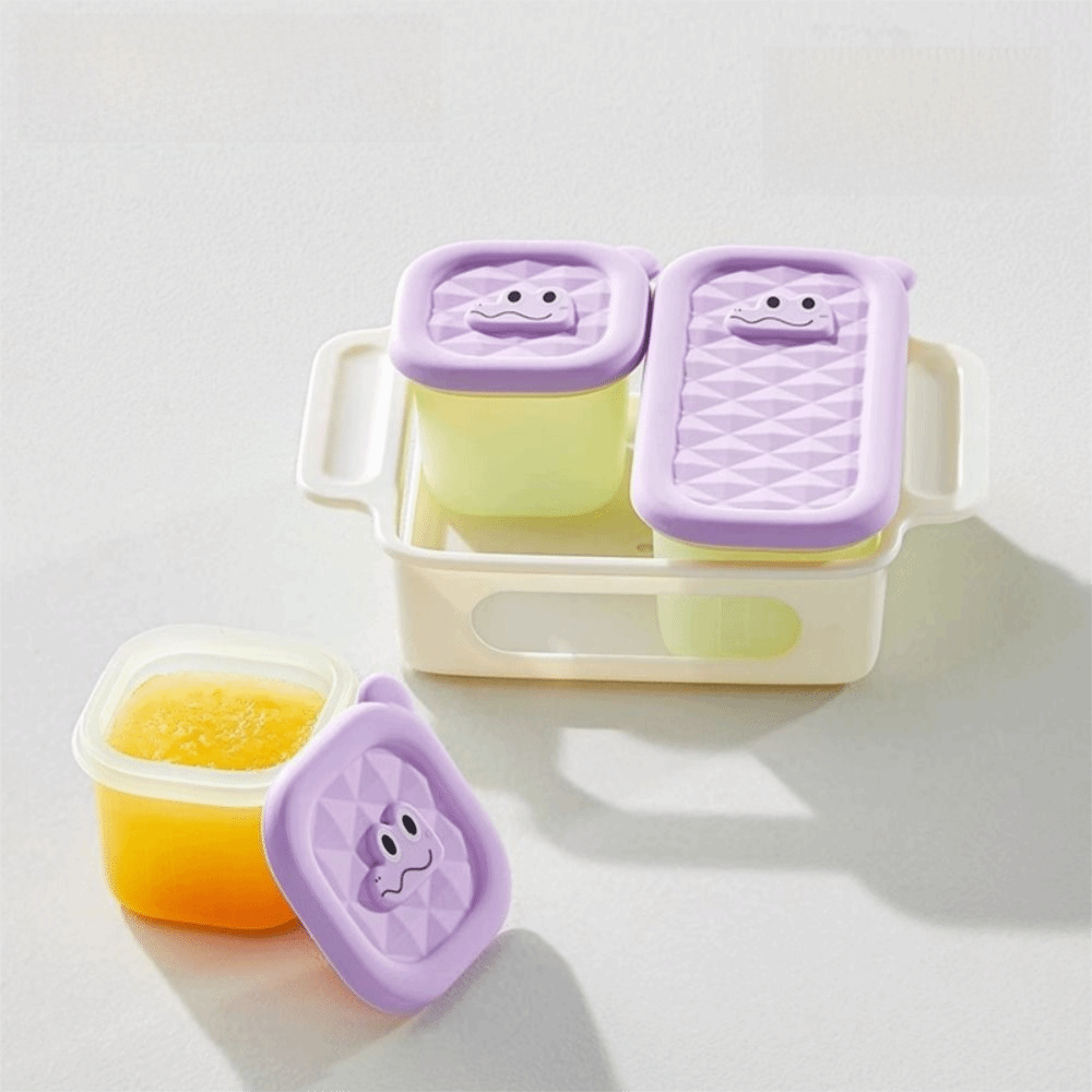 Baby Food Freezer Tray - 3/4/6 Grid Design Baby Food Freezer