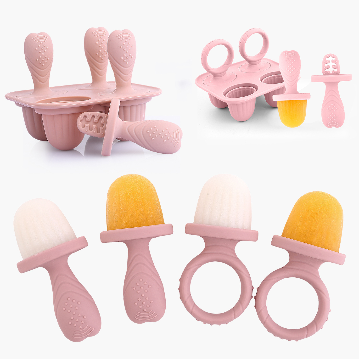 Baby Silicone Mold Set,Teethin - Baby Food Pouches Reusable ulasan dan harga