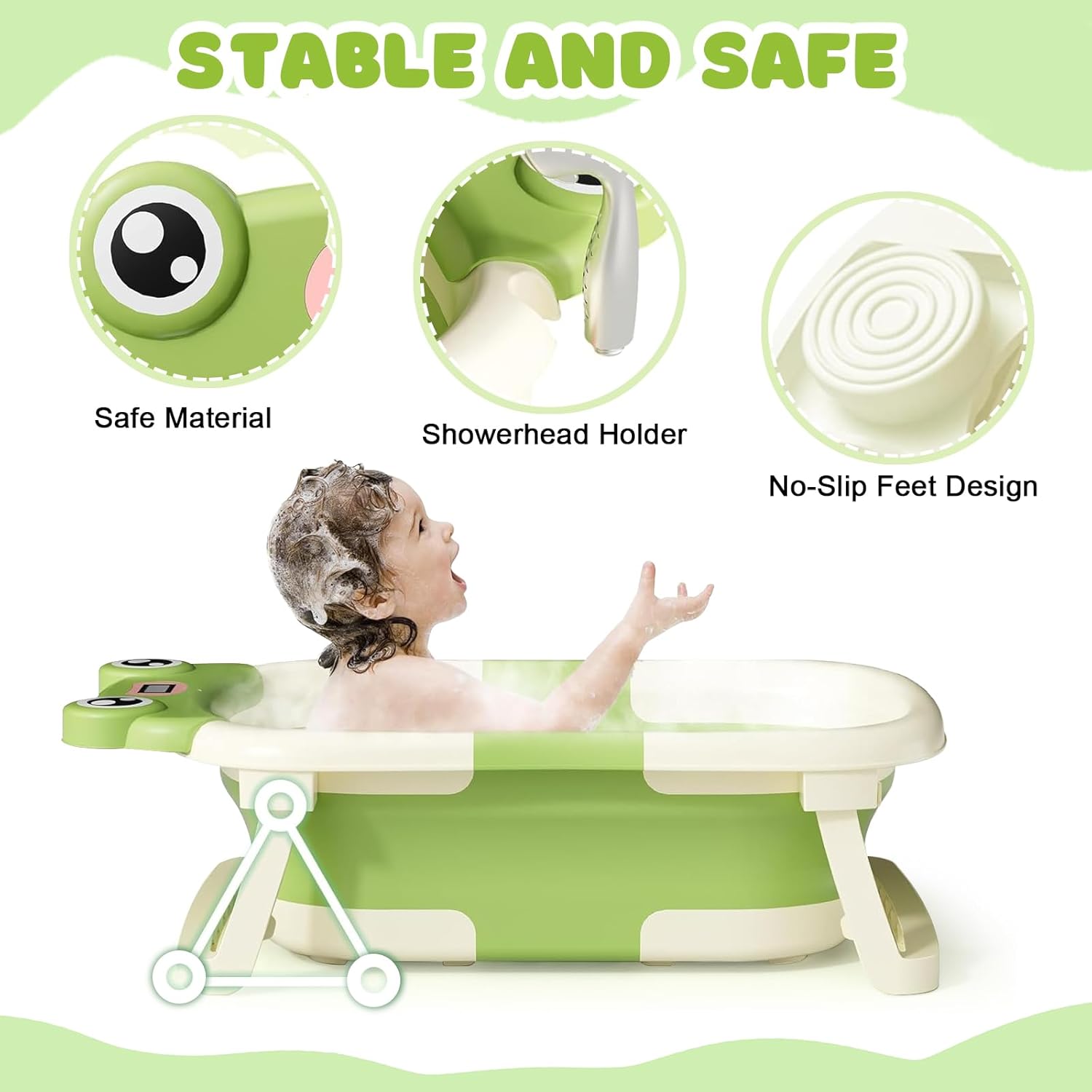 Baby Bath Tub with Bath Cushio - Baby Food Warmer Portable ulasan dan harga