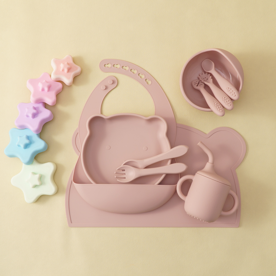 8PCS Silicone Baby Feeding Set - Baby Food Chopper ulasan dan harga