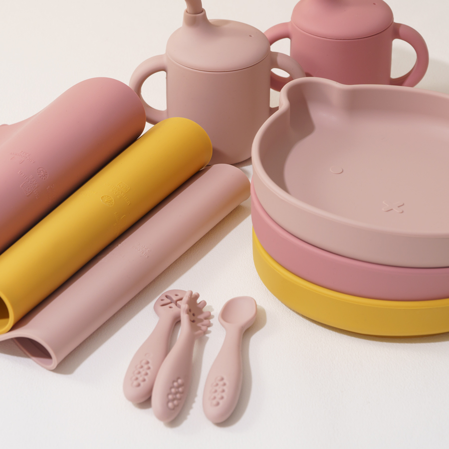 8PCS Silicone Baby Feeding Set - Baby Food Chopper ulasan dan harga