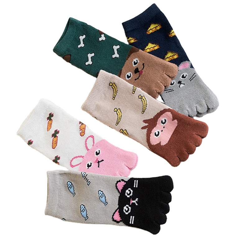 5 Pairs Children Cartoon Socks - Baby Food Youtube ulasan dan harga