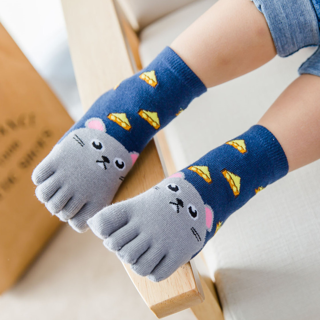 5 Pairs Children Cartoon Socks - Baby Food Youtube ulasan dan harga
