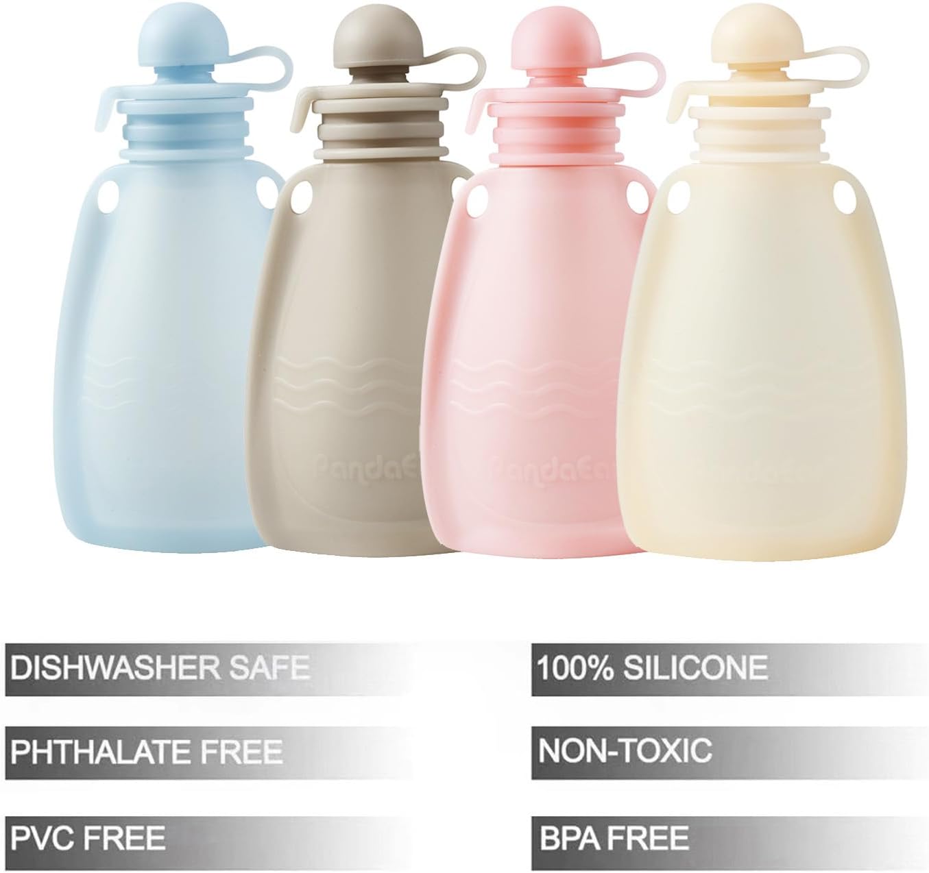 Reusable Silicone Baby Food Po - Baby Food Pouches Reusable ulasan dan harga