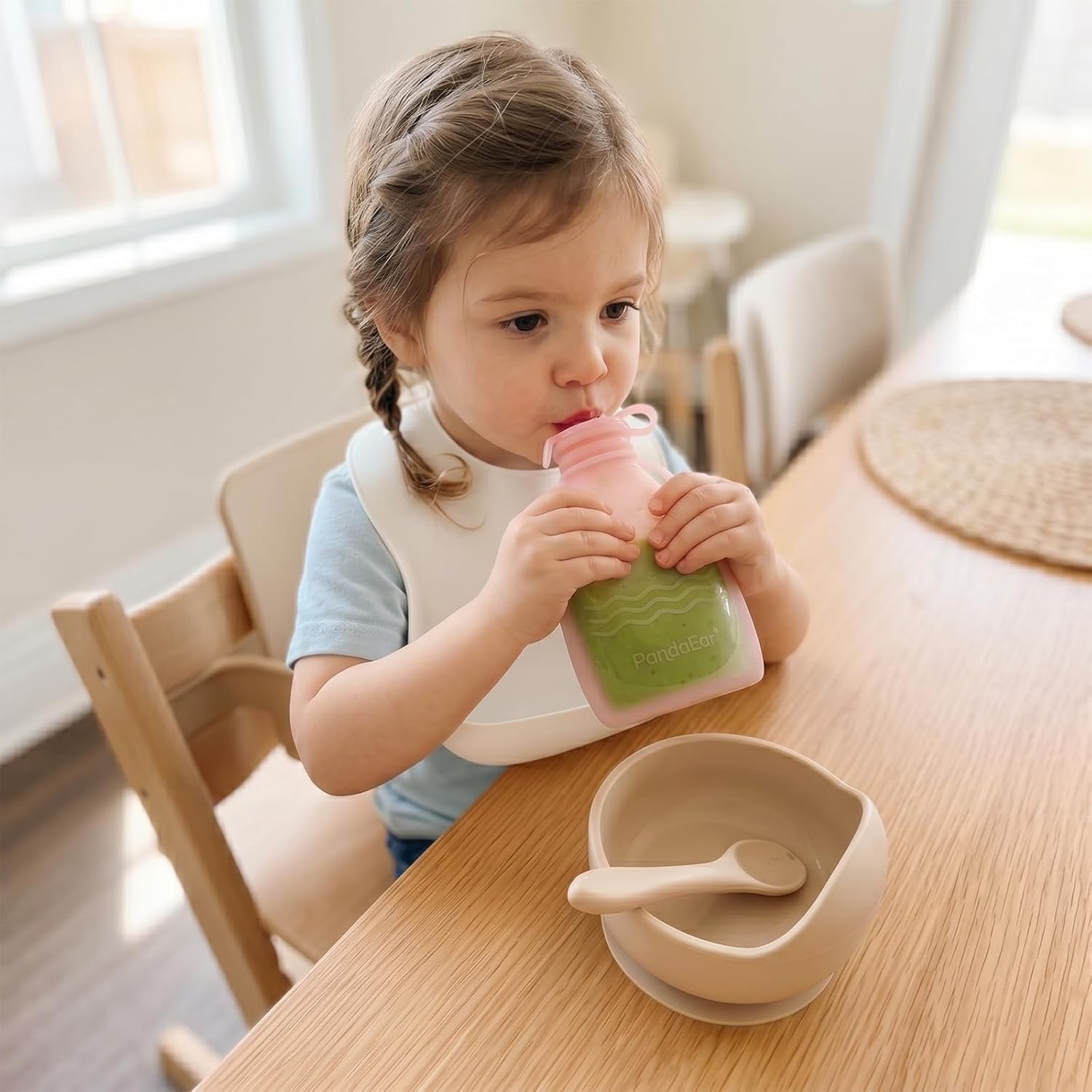 Reusable Silicone Baby Food Po - Baby Food Pouches Reusable ulasan dan harga