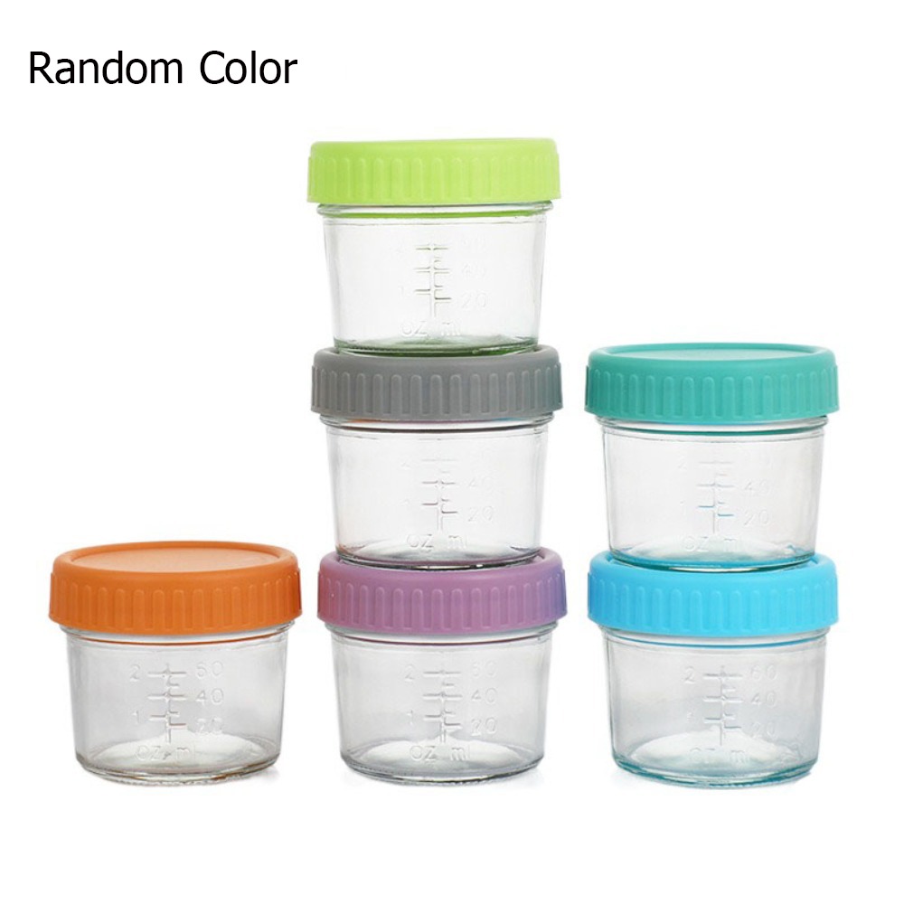 6pcs Mason Jar Glass Baby Food - Baby Food Jars ulasan dan harga