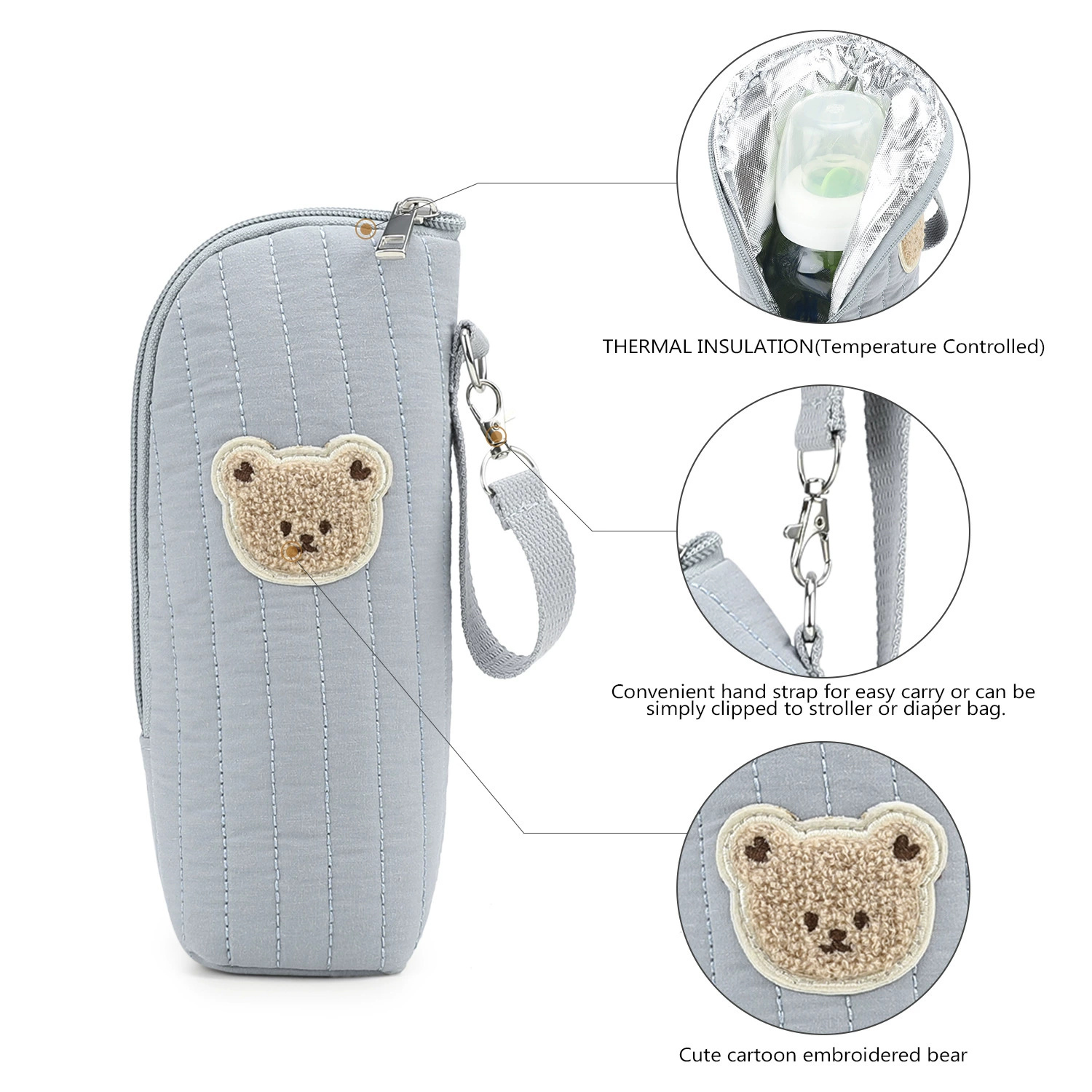 Cartoon Baby Bottle Warmer Bag - Baby Food Warmer Portable ulasan dan harga