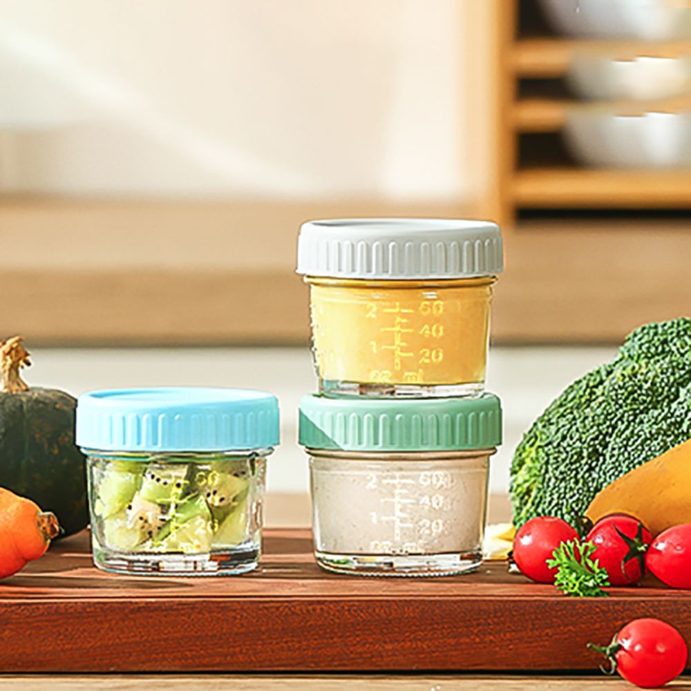 6pcs Mason Jar Glass Baby Food - Baby Food Jars ulasan dan harga