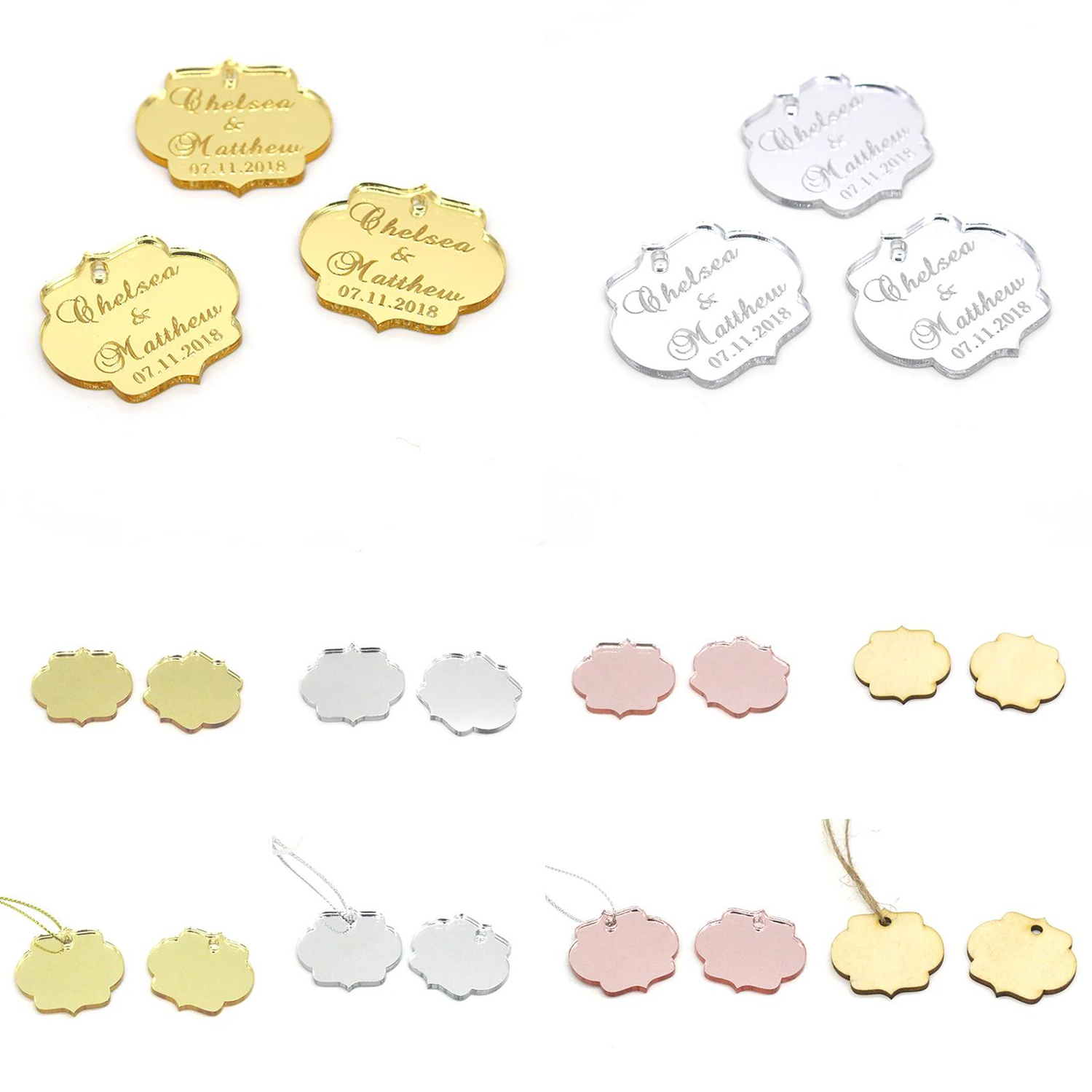 20/50/100Pcs Custom Wedding Pa - Baby Food Fruits ulasan dan harga