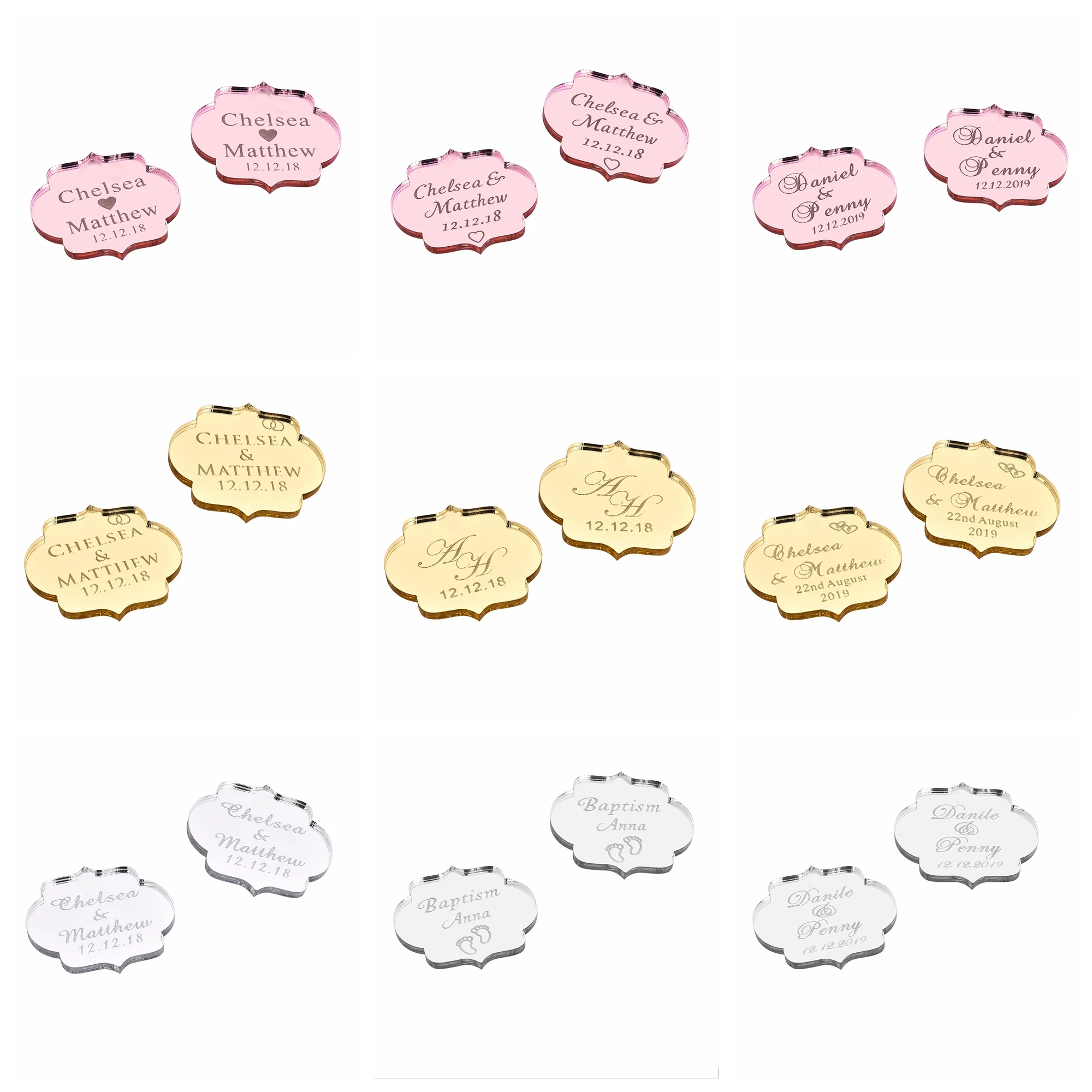 20/50/100Pcs Custom Wedding Pa - Baby Food Fruits ulasan dan harga