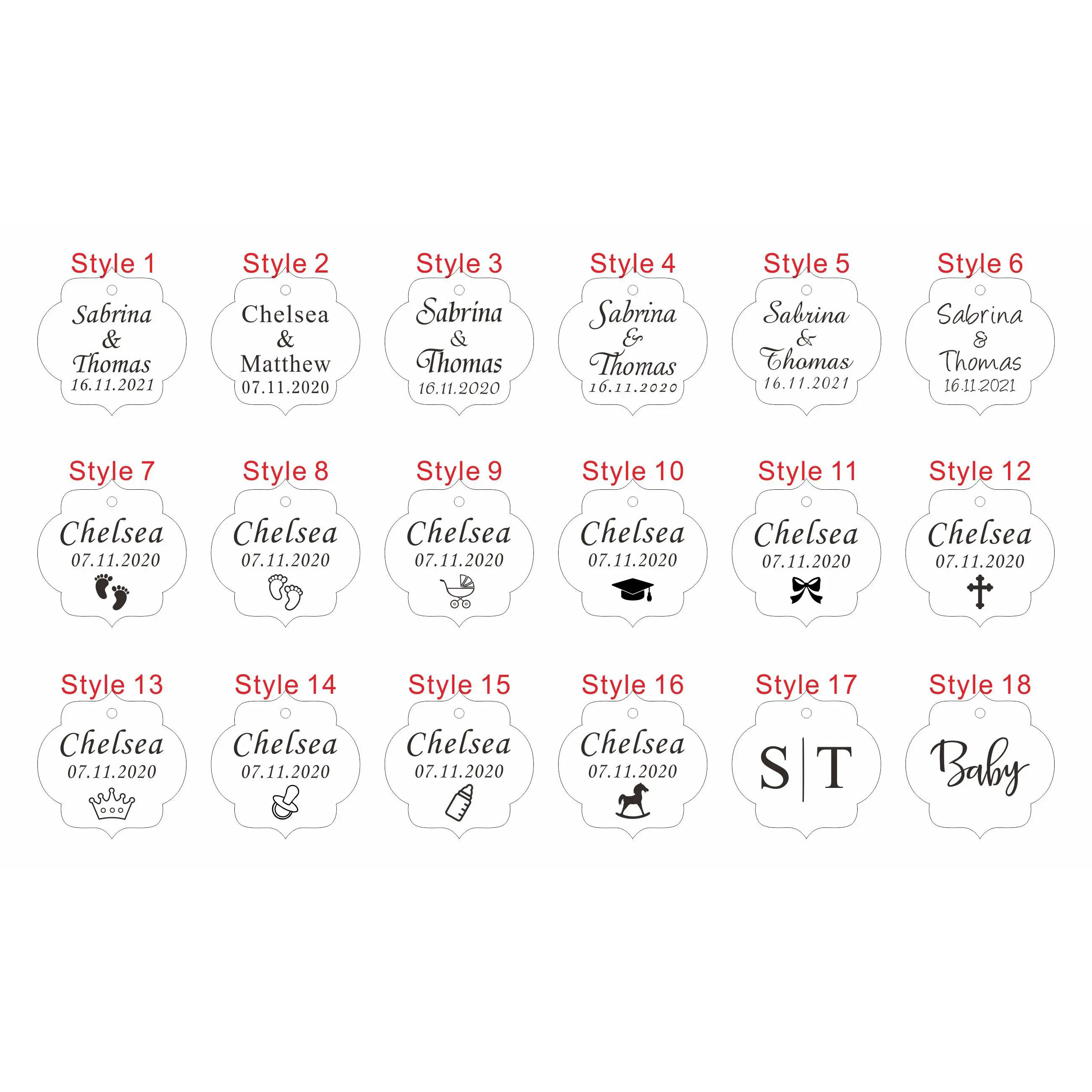 20/50/100Pcs Custom Wedding Pa - Baby Food Fruits ulasan dan harga