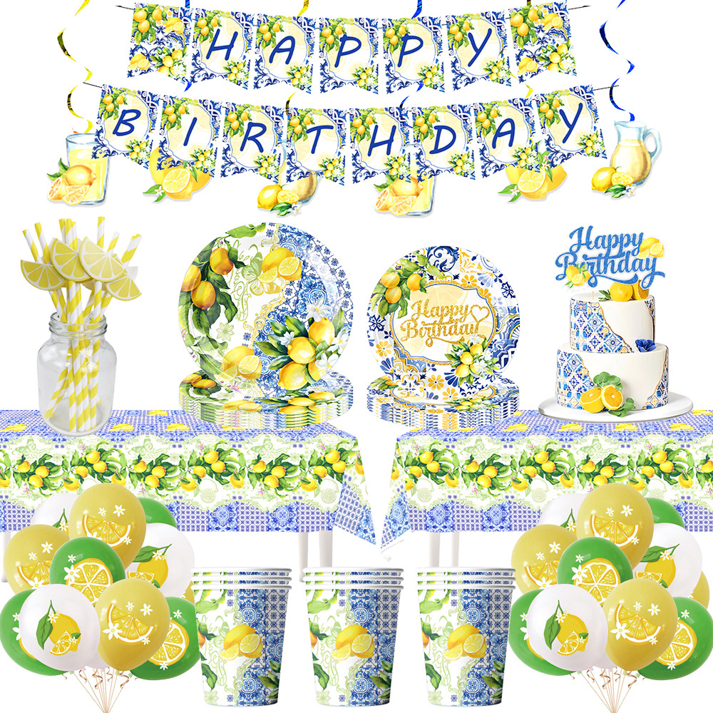 Lemon Party Disposable Tablewa - Baby Food Fruits ulasan dan harga