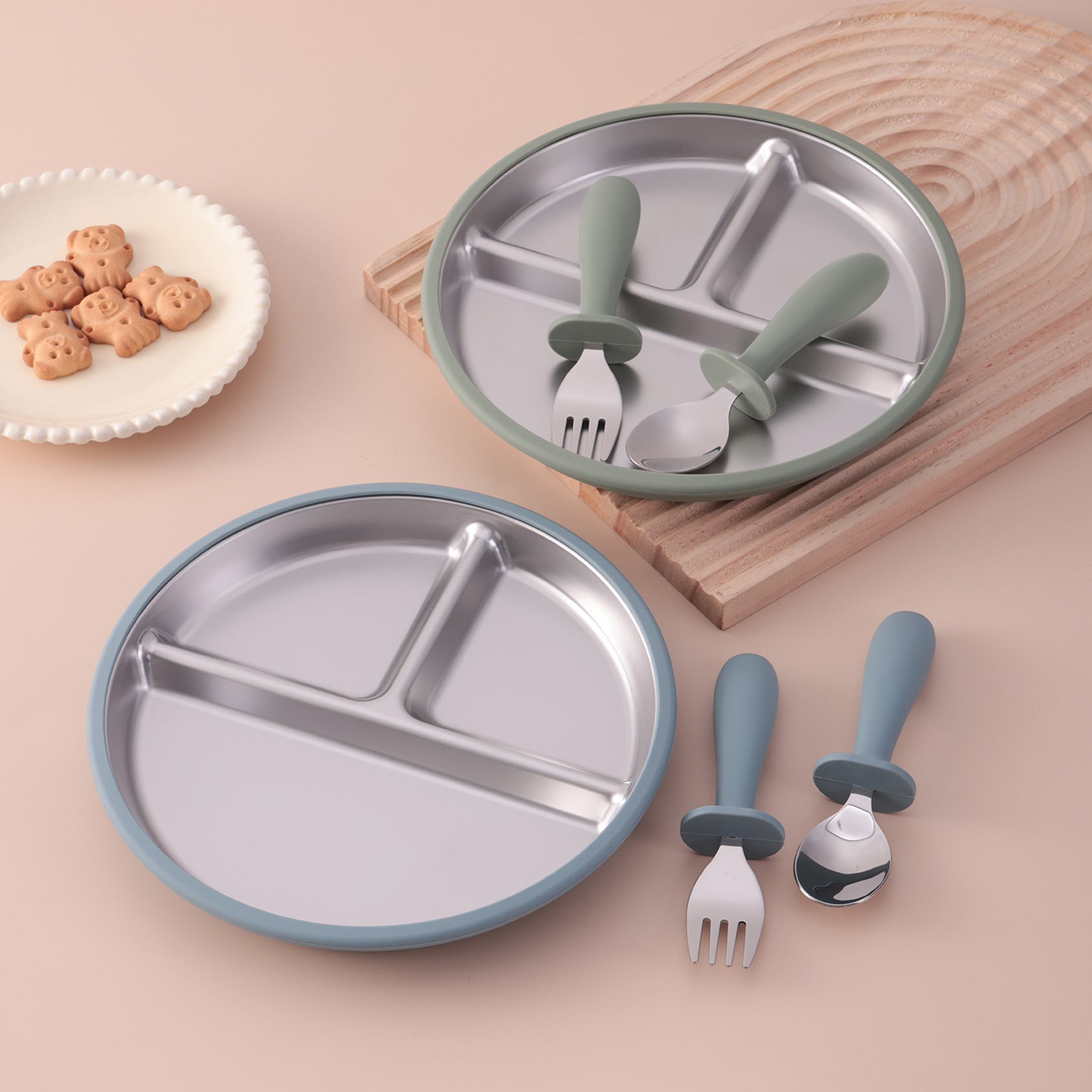 3PCS Silicone Stainless Steel  - Baby Food Freezer Tray ulasan dan harga