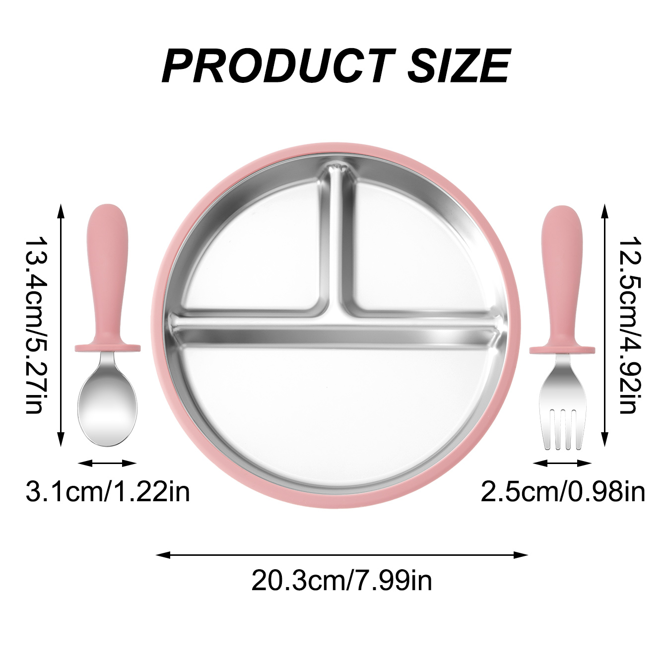 3PCS Silicone Stainless Steel  - Baby Food Freezer Tray ulasan dan harga