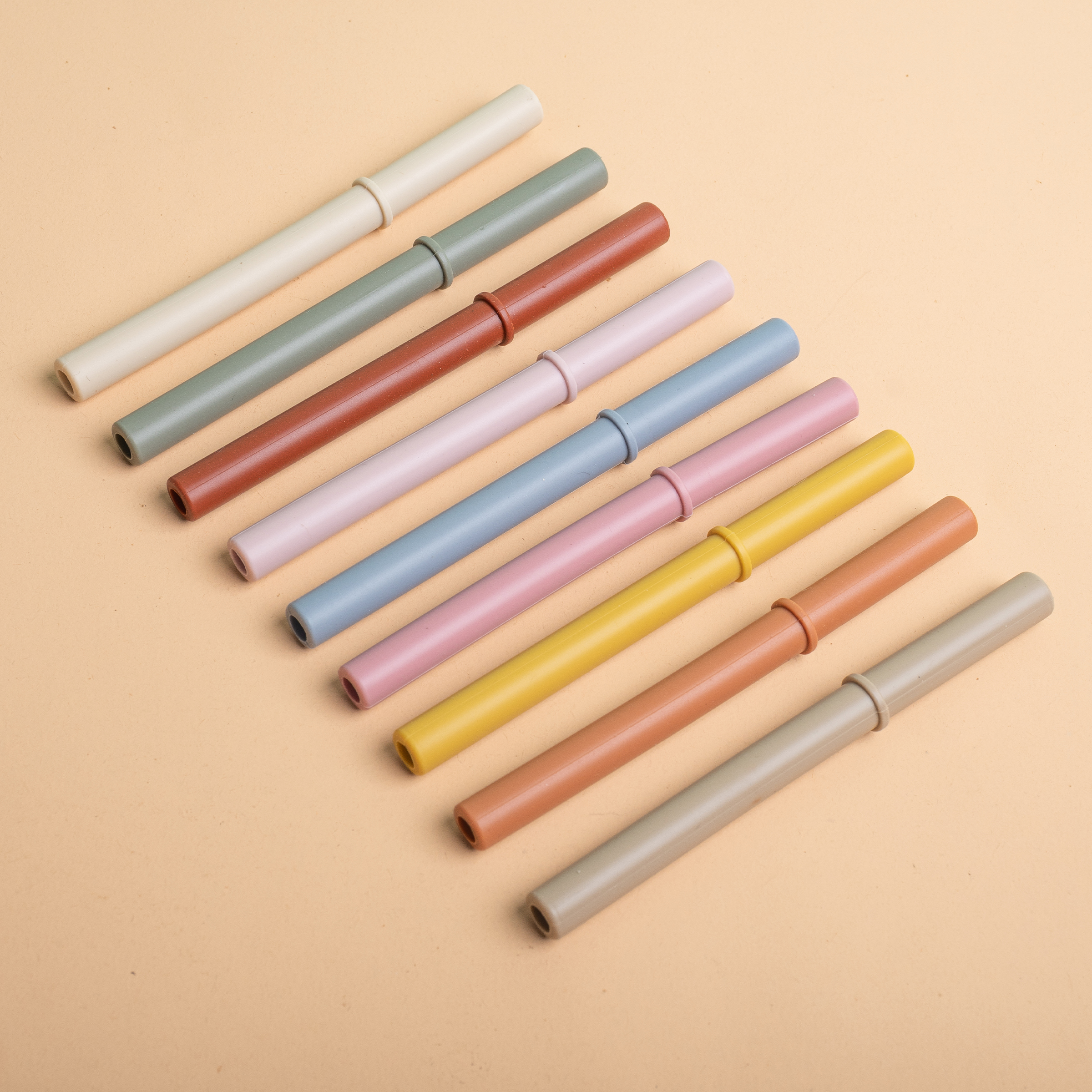 Morandi Color Silicone Straw,  - Baby Food Youtube ulasan dan harga