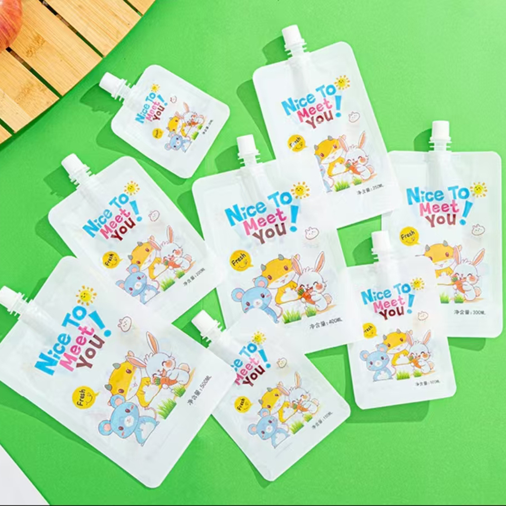 200ml  Baby Food Pouches Baby  - Baby Food Pouches Reusable ulasan dan harga
