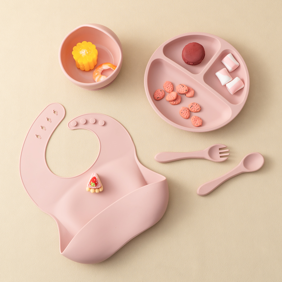 5Pcs Baby Silicone Feeding Set - Baby Food Chopper ulasan dan harga