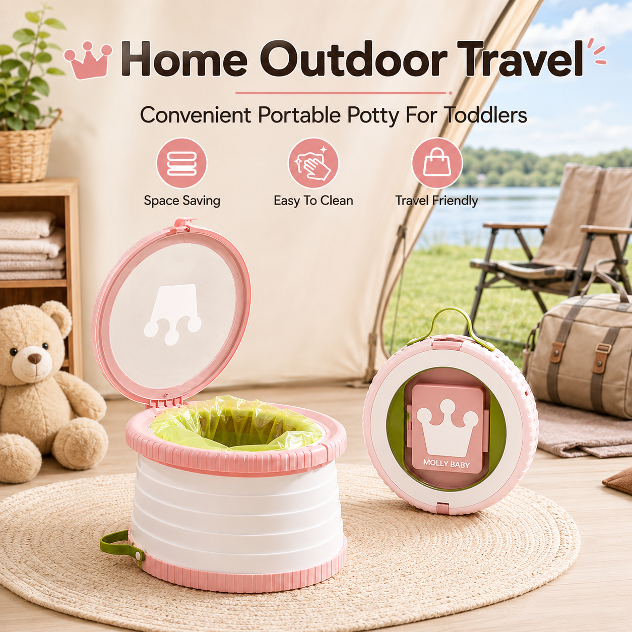 Portable Folding Travel Potty  - Baby Food Warmer Portable ulasan dan harga