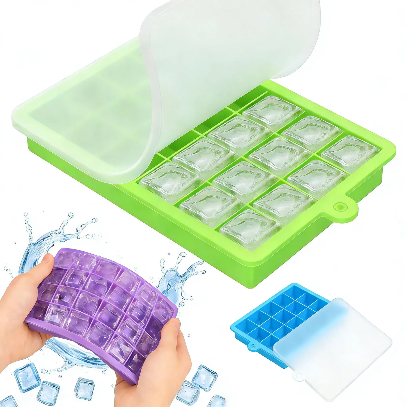 Silicone Ice Cube Tray Easy Re - Baby Food Freezer Tray ulasan dan harga