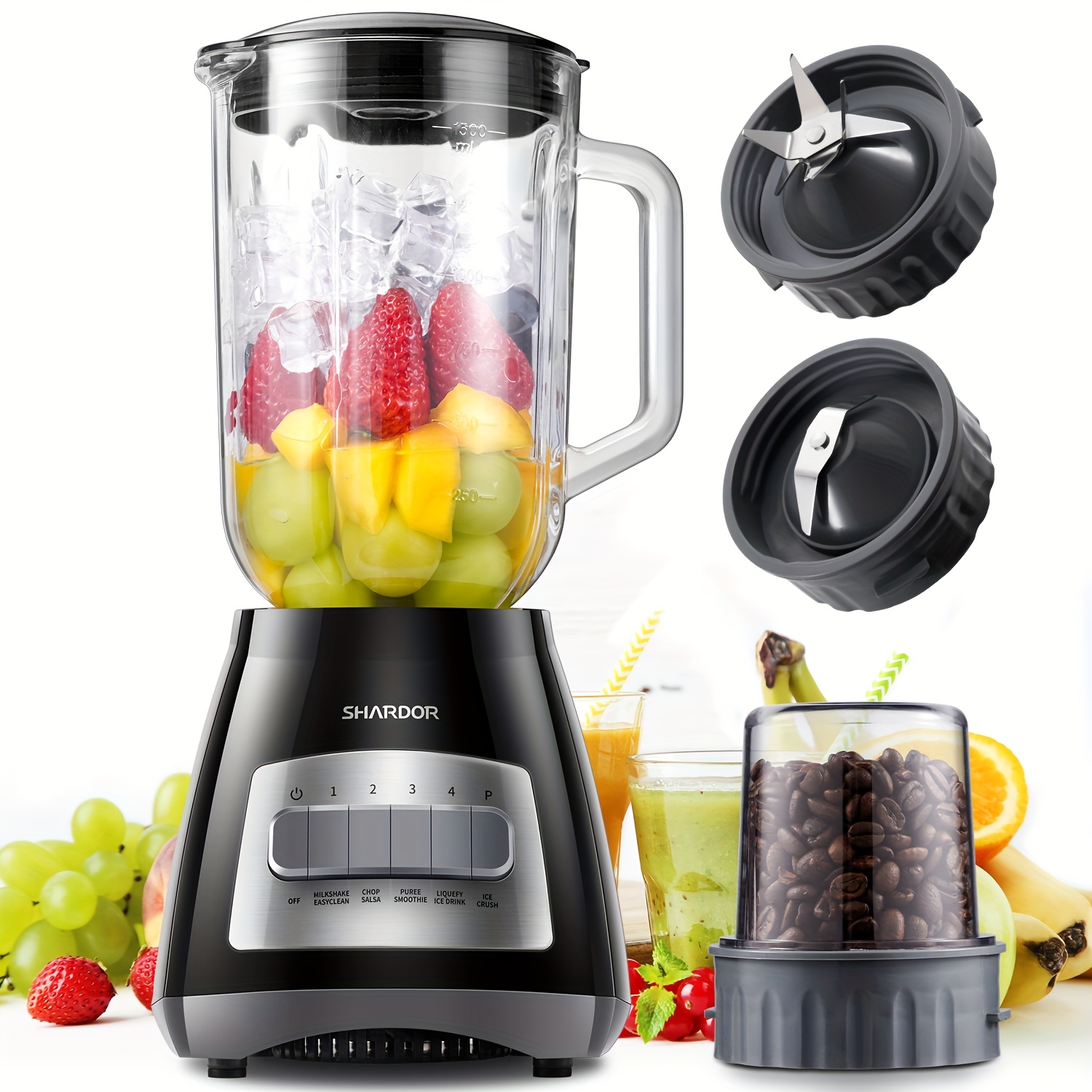 Smoothie Blender with 52 oz Gl - Baby Food Jars ulasan dan harga