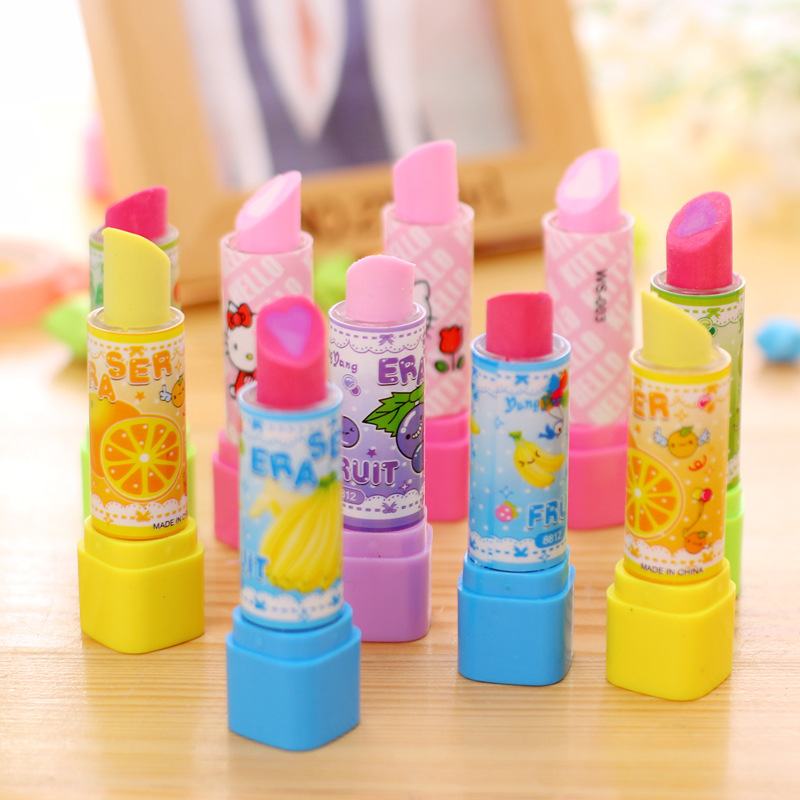 10Pcs Cartoon Fruit Lipstick S - Baby Food Fruits ulasan dan harga