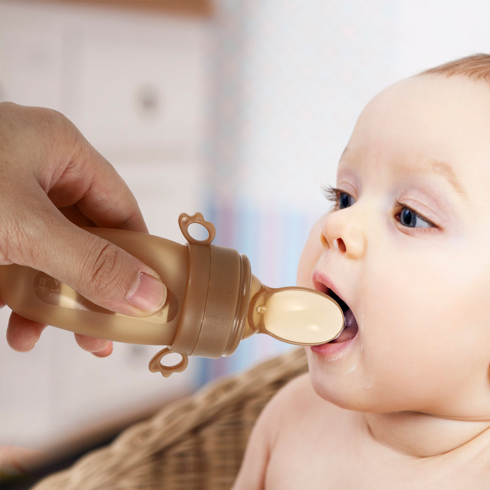 1Set Baby Fruit Feeder Beige P - Baby Food Fruits ulasan dan harga