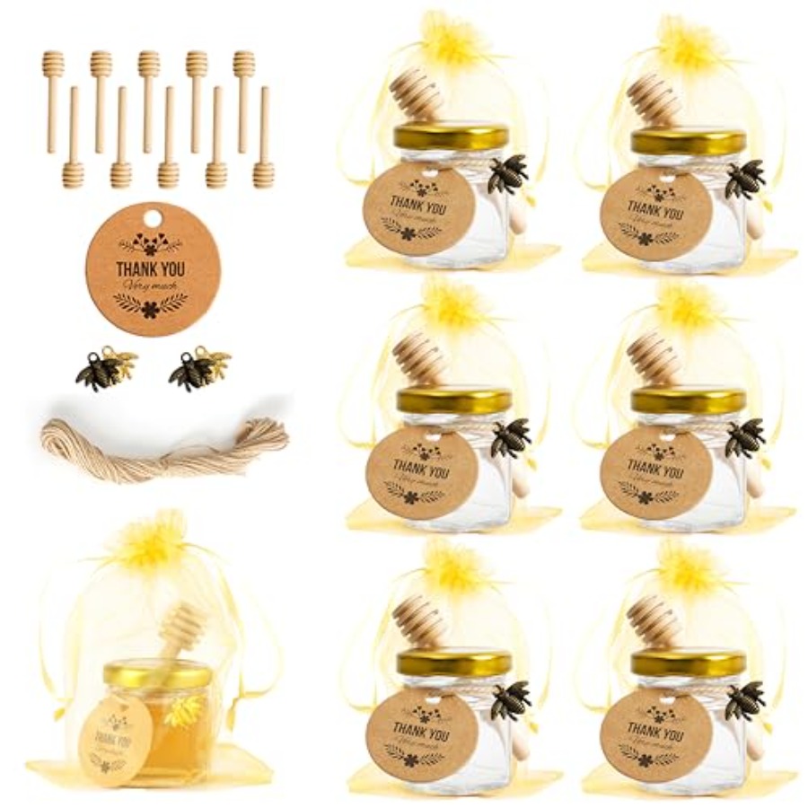 1.5oz 6Pack Mini Glass Hexagon - Baby Food Jars ulasan dan harga