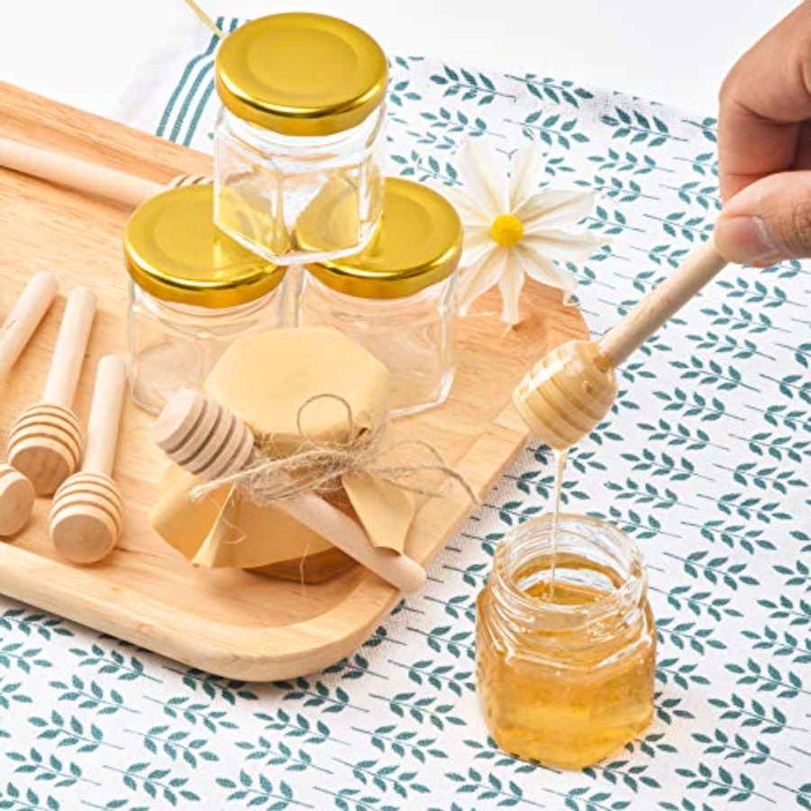 1.5oz 6Pack Mini Glass Hexagon - Baby Food Jars ulasan dan harga