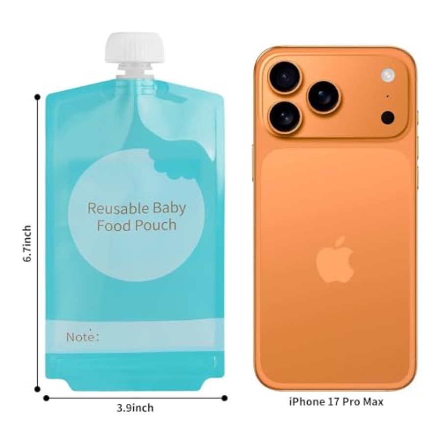 Kirecoo Reusable Baby Food Pou - Baby Food Pouches Reusable ulasan dan harga