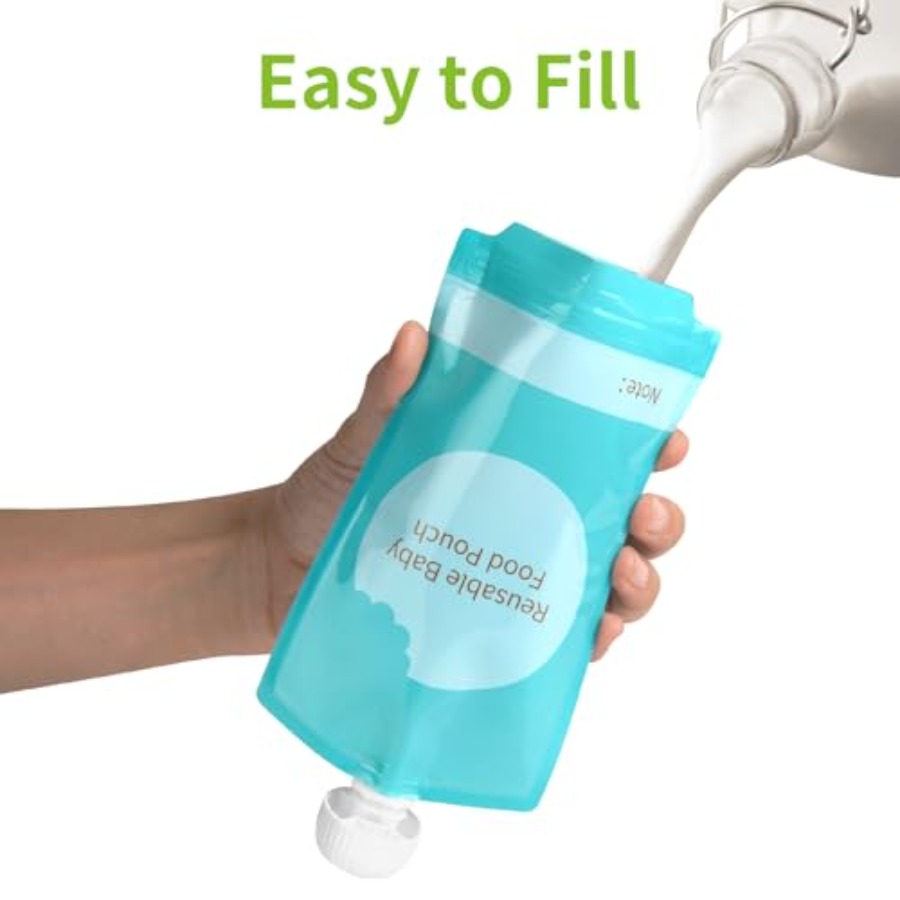 Kirecoo Reusable Baby Food Pou - Baby Food Pouches Reusable ulasan dan harga