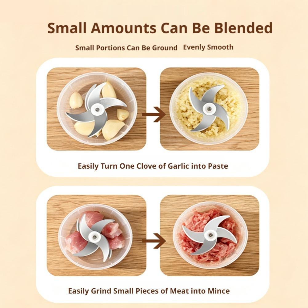 1pc 6-Blade Electric Mini Garl - Baby Food Chopper ulasan dan harga