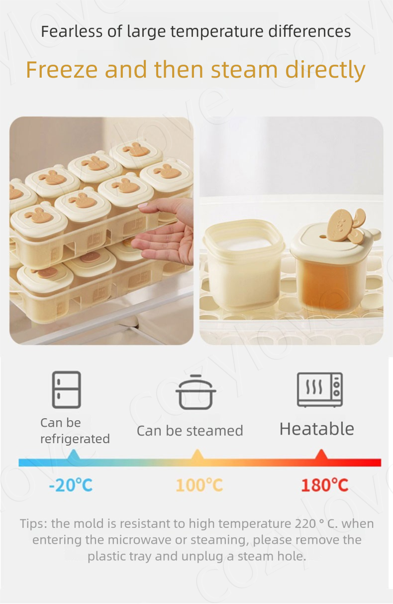 Portable Baby Food Freezer Tra - Baby Food Pouches Reusable ulasan dan harga
