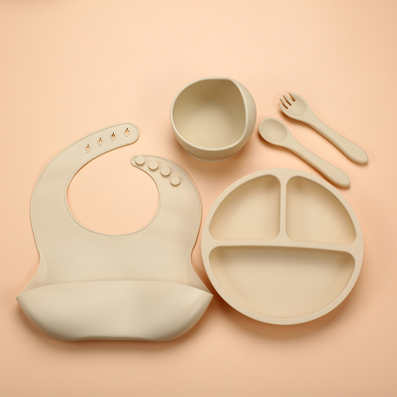5Pcs Silicone Baby Feeding Set - Baby Food Chopper ulasan dan harga