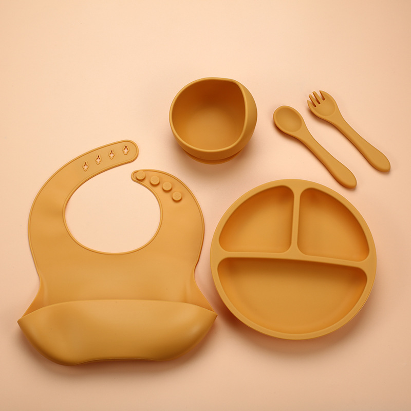 5Pcs Silicone Baby Feeding Set - Baby Food Chopper ulasan dan harga