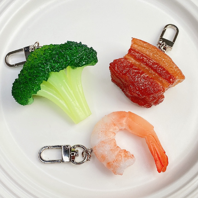 Simulation Food Keychain Brais - Baby Food Shrimp ulasan dan harga