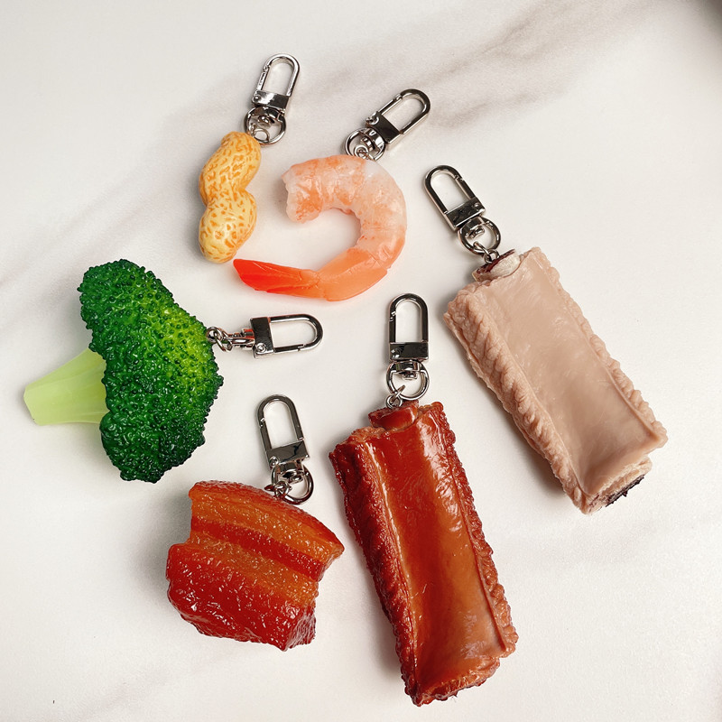Simulation Food Keychain Brais - Baby Food Shrimp ulasan dan harga